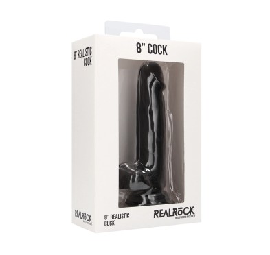 RealRock - Realistyczne dildo z jądrami 20 cm